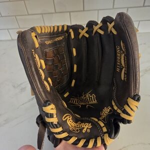 Rawlings Youth Baseball Glove Right Hand Throw 11.5"‎ Brown Leather H150BRNC NEW